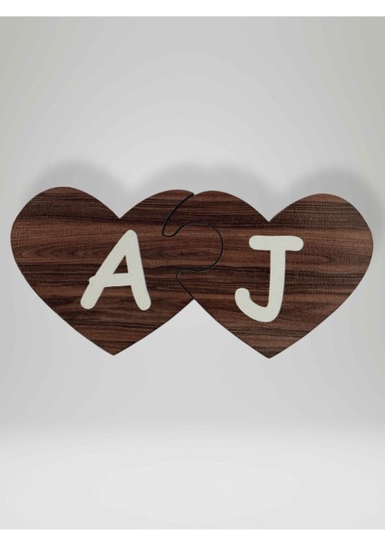 J Harfi (Sağ Parça) – Ahşap Puzzle Kalp Harf Magnet – Buzdolabı Süsü – Ikili Uyumlu (KOD:1014) modelleri
