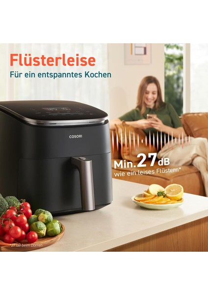 Turboblaze Dc Motor Airfryer Xxl 6l – 9-In-1 Akıllı Hızlı Pişirme | 5 Kademe, 87 Tarif modelleri