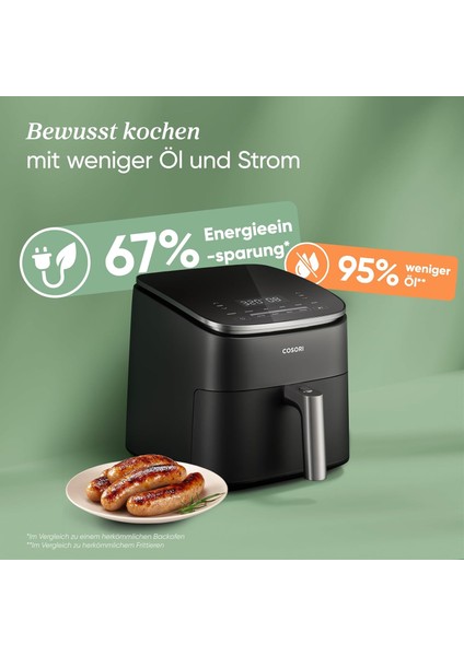 Turboblaze Dc Motor Airfryer Xxl 6l – 9-In-1 Akıllı Hızlı Pişirme | 5 Kademe, 87 Tarif fırsatları