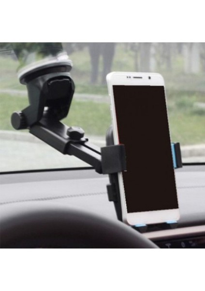 Profesyonel Vantuzlu Araba Araç Içi Akrobat Telefon Tutuculu Navigasyon Takip Oto Araç Içi Ayarlanabilir Uzunluk ve Başlık Vantuzlu Telefon Tutucu