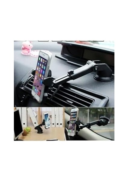 Profesyonel Vantuzlu Araba Araç Içi Akrobat Telefon Tutuculu Navigasyon Takip Oto Araç Içi Ayarlanabilir Uzunluk ve Başlık Vantuzlu Telefon Tutucu fiyatları