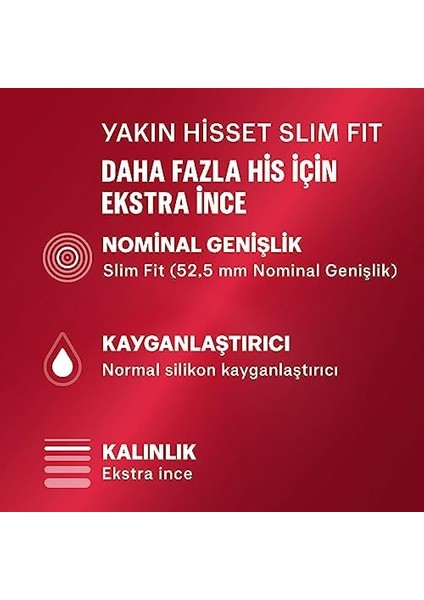Durex Yakın Hisset Slim Fit 32&apos;li Prezervatif modelleri