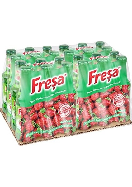 Freşa Çilek Aromalı Madensuyu 24&apos;lü (200 ml x 24 Adet) modelleri