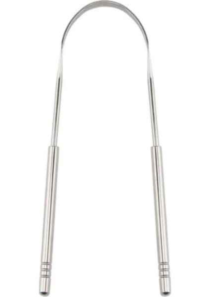 Tineke Metal Dil Temizleme Dil Sıyırıcı Dil Temizleyici Gümüş Hilal Çelik Paslanmaz Hijyenik