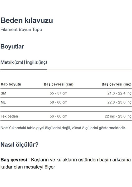 Filament Neck Tube Boyunluk Mavi - Standart fırsatları