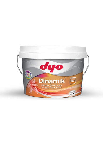 (9077) Grafit Tozu 2,5lt Dinamik Mat Silikonlu Silinebilir Iç Cephe Duvar Boyası