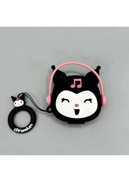 Buds 6 Kılıf Figürlü Silikon Crtn-Fgr-Krm [ Buds 6 ile Uyumlu Kılıf - Siyah - Pembe] modelleri