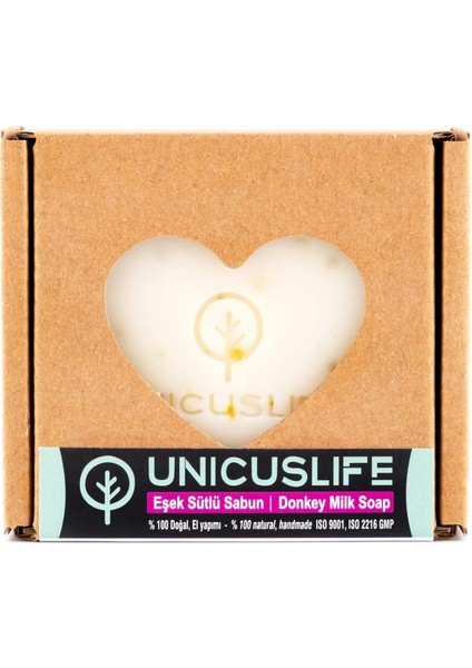 Unicuslife% 100 Saf Doğal Eşek Sütlü Sabun, Katkısız, Soğuk Işlem, El Yapımı (Içeriğinebak) 100 gr fiyatları