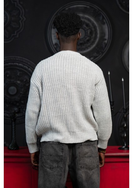 Oversize Crop Model V Yaka Düğme Kapamalı Örgü Hırka fırsatları