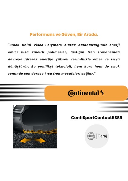 225/40R18 88Y Continental CONTISPORTCONTACT5SSR - 2024 Yaz