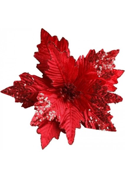 28 cm Kırmızı Pullu Tomurcuklu Uzun Saplı Ponsetya – Lüks Yılbaşı Çiçeği fırsatları