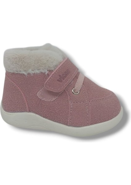 Tinky Kürklü Kız Bebek Ilk Adım Pudra Günlük Ayakkabı