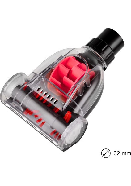 Black Uyumlu & Decker Vm 2020 Süpürge Mini Turbo Fırçalı Pet & Tekstil Emici Başlık