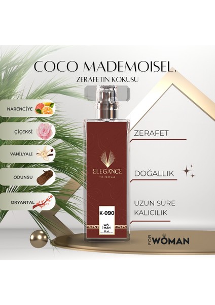 Coco Mademoiselle Edp 50 ml – Oryantal ve Çiçeksi Kadın Parfümü (K-090)