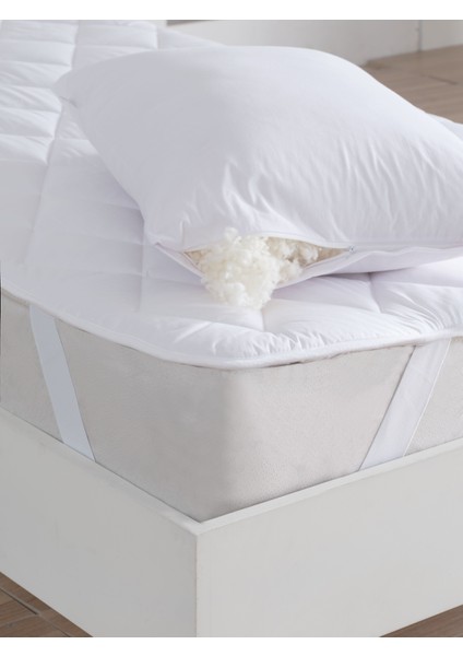 Tek Kişilik Merinos Kuzu Yünü Yatak Pedi, Yatak Koruyucu, Yatak Şiltesi (%100 Merinos Kuzu Yünü) modelleri