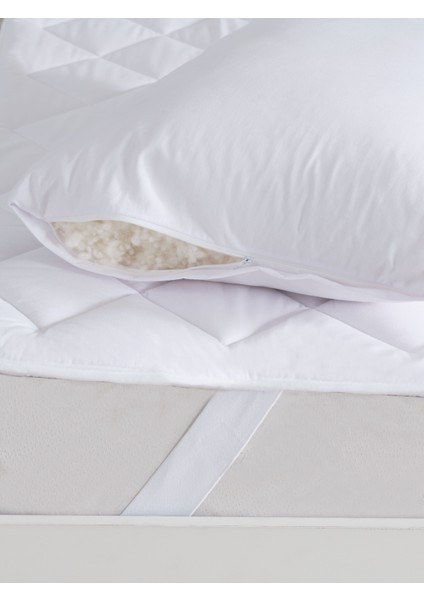 Tek Kişilik Merinos Kuzu Yünü Yatak Pedi, Yatak Koruyucu, Yatak Şiltesi (%100 Merinos Kuzu Yünü) fırsatları