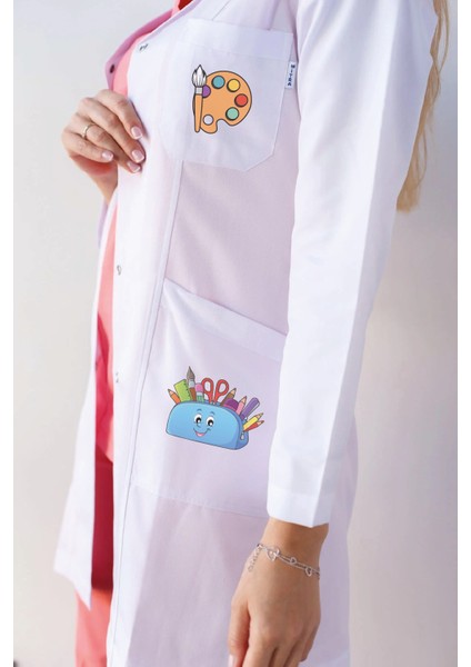 Okul Öncesi Kreş Öğretmeni Önlüğü Alpaka Beyaz Önlük fiyatları