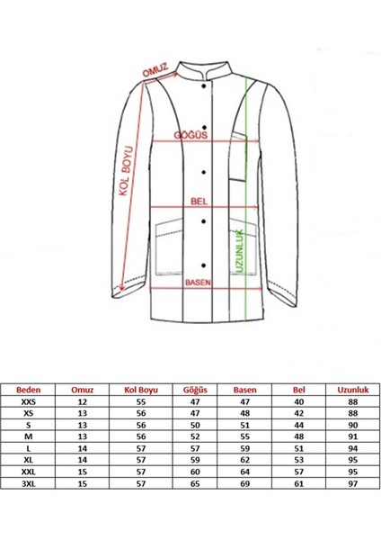 Okul Öncesi Kreş Öğretmeni Önlüğü Alpaka Beyaz Önlük