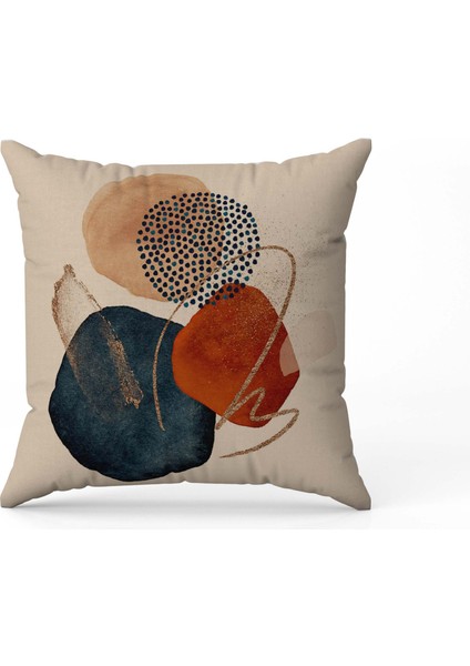 Soyut Desenli Dijital Baskı Çift Taraf Desenli 2'li Kare Yastık Kırlent Kılıfı modelleri