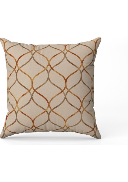 Soyut Desenli Dijital Baskı Çift Taraf Desenli 2'li Kare Yastık Kırlent Kılıfı fırsatları