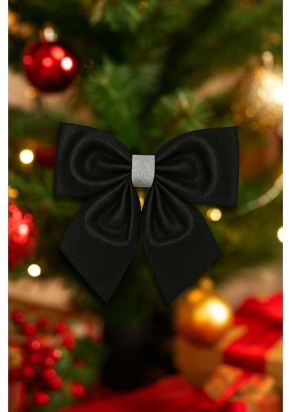 23×20 cm Siyah Simli Eva Fiyonk – Yılbaşı Ağaç, Kapı ve Dekor Süsleme Modeli fiyatları