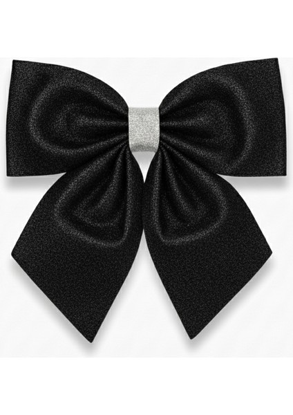 23×20 cm Siyah Simli Eva Fiyonk – Yılbaşı Ağaç, Kapı ve Dekor Süsleme Modeli modelleri