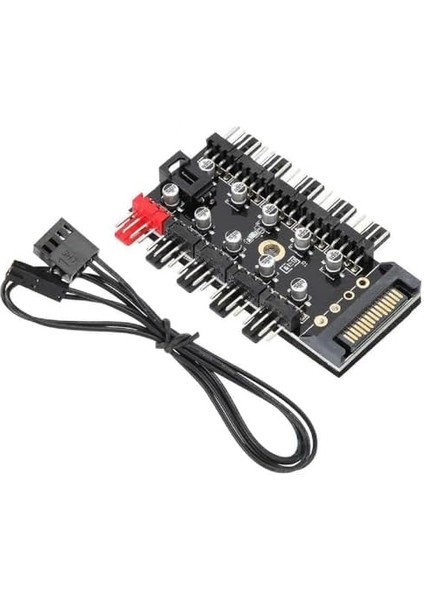 8849 10 Port Fan Power Sata Güç Switch Pwm Çoklayıcı, Sata Power 10 Port Soğutma Fan Splitter Hub, Pc Bilgisayar Soğutma Sistemi Için Kullanılır. modelleri