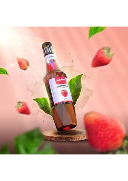 Saphori Çilek Aromalı Kokteyl Şurubu, Çilek Şurubu, Kahve Şurubu 700 ml