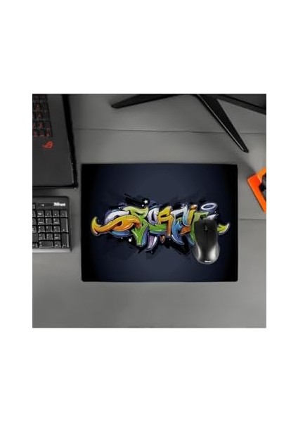 Grafiti Tasarımlı Tasarımlı 40X30 Mousepad - Mouse Pad - Fare Altlığı fiyatları