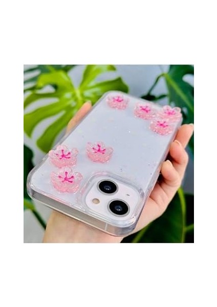 Go Aksesuar 13-14 ve 15 ile Uyumlu Epoksi Sakura Oyuncak Tasarımlı Esnek Silikon Kılıfı modelleri