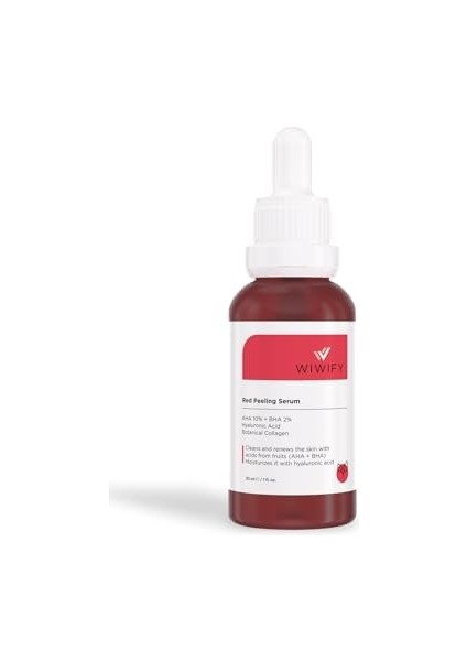 Wıwıfy Gözenek Sıkılaştırıcı Akne Karşıtı Yenileyici Botanikal Kolajen Peeling Serum (AHA10% + Bha2%) 30 ml Red Peelıng Serum fiyatları