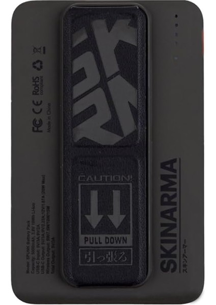 ile Uyumlu Powerbank Spunk Serisi Standlı Şarj ve Pd Hızlı Şarj Özellikli 15W 5000MAH Yeşil