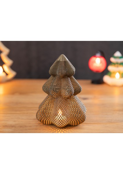 Örgü Noel Ağacı (Tea Light Hediyeli) fırsatları