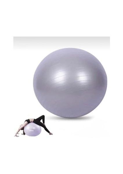 Pilates ve Egzersiz Topu, Anti-Patlama Dayanıklı, 65 Cm, Gümüş fiyatları