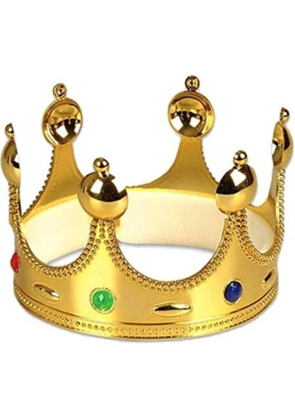 Plastik Kral Tacı Renk Yetişkin Boy 55 cm
