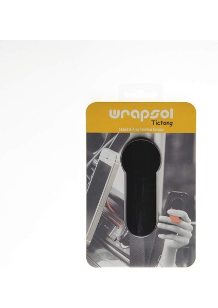 Tictong Telefon Tutucu Aksesuar, Siyah-Siyah