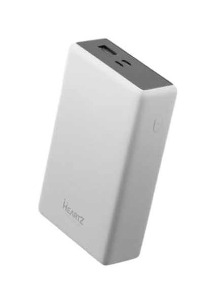 H002 20000 Mh Pd 30W ve USB 22.5W Fast Hızlı Şarj Dahili Type C ve Lightning Kablolu Dünya Standartlarına Uygun Polymer Batarya Birebir Amper Powerbank (Beyaz) modelleri