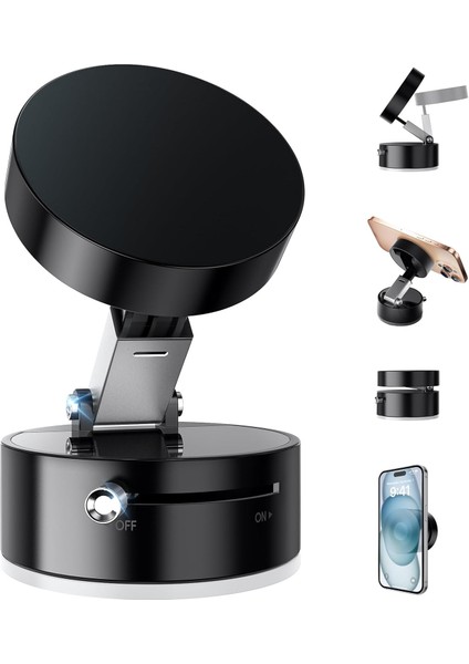 Vakumlu Manyetik Telefon Tutacağı, Ayarlanabilir Vakumlu Manyetik Araç Telefonu Tutacağı, Katlanabilir Vakumlu Manyetik Cep Telefonu Tutacağı, Stand Telefon Tutacağı,