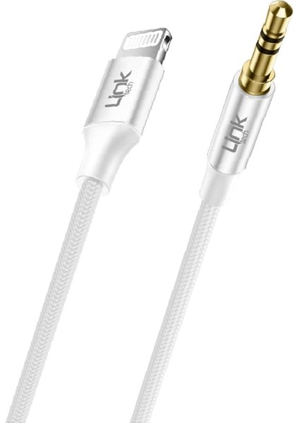 Linktech A587 Iph Lightning - 3.5mm Aux Kablo 1mt Beyaz