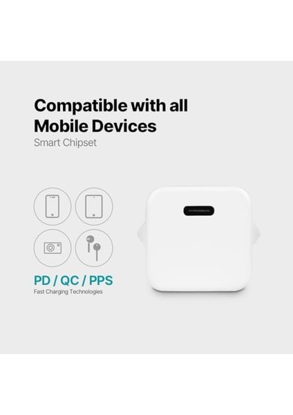 Smartcharger 20W Pd Seyahat Hızlı Şarj Aleti Beyaz 2SCP01B fiyatları