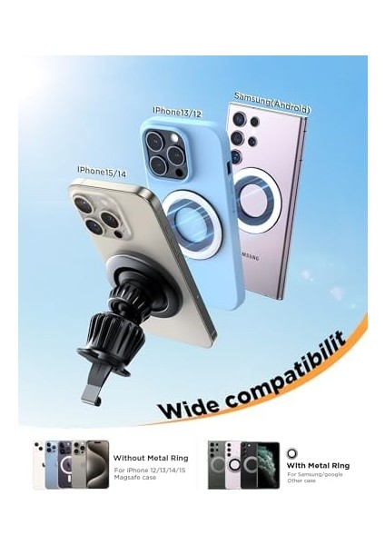 Joyroom Magsafe Araç Montajı, Esnek Döndürme Manyetik Telefon Tutacağı, Araba Havalandırma Için Eller Serbest Araç Havalandırma Telefon Tutucu Klipsi 15 14 13 12// Vb. ile Uyumlu fiyatları