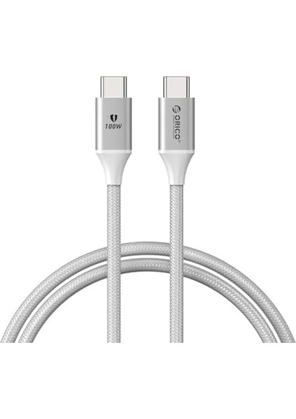 100W 5A Pd Type-C To Type-C Hızlı Şarj ve Data Kablosu Beyaz 1 Metre fiyatları