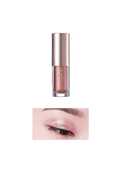 Mıssha Işıltılı ve Parlak Glitter Likit Göz Farı No.4 Eternal Rose modelleri