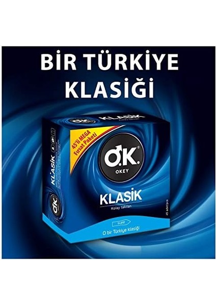 Okey Klasik 45&apos;li Prezervatif fiyatları