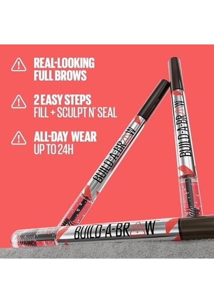 Maybellıne Build A Brow 2in1 Kaş Kalemi ve Jeli Black Brown modelleri