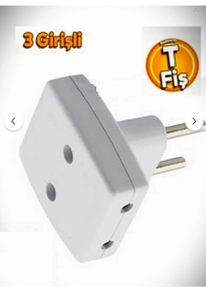3 Giriş T Tip Elektrik Priz Çoğaltıcı Fiş Aleti