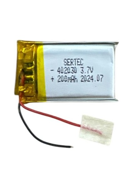 402030 3.7V 200MAH Li-Polymer Pil DEVRELI/1.5A