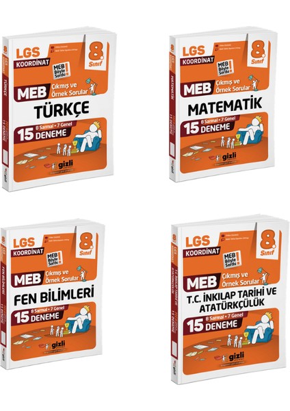 Lgs Türkçe+Matematik+Fen Bilimleri+Inkılap Çıkmış ve Örnek Sorular Seti(4 Kitap)
