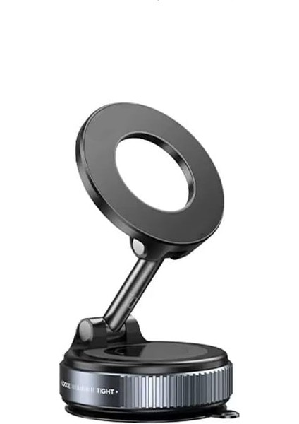 K007 Pro 360 Derece Dönebilen Vakum Özellikli Magnetik Telefon Tutucu - Siyah