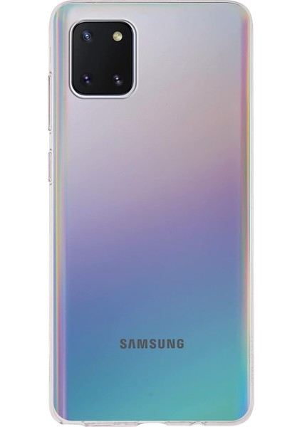 Kzy Iletişim Galaxy 10 Lite ile Uyumlu Kapak 1mm Şeffaf Silikon Kılıf